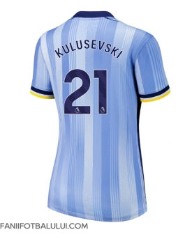 Tottenham Hotspur Dejan Kulusevski #21 Tricou Fotbal Replică 2024-25 Femei Deplasare